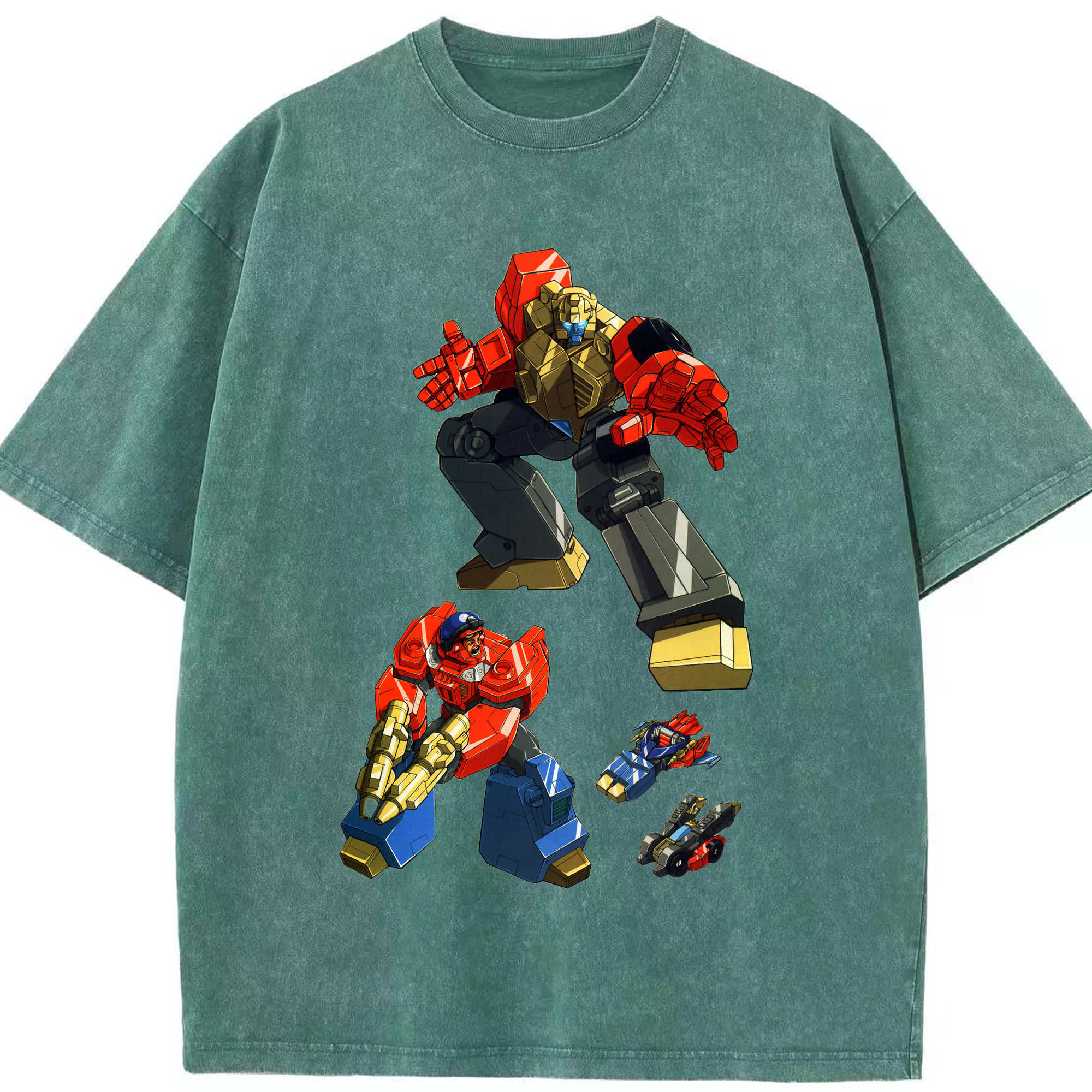 （画像用）  綿100% ヴィンテージ風 半袖Tシャツ（フロントプリント）